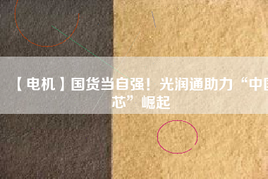 【電機(jī)】國(guó)貨當(dāng)自強(qiáng)！光潤(rùn)通助力“中國(guó)芯”崛起
          